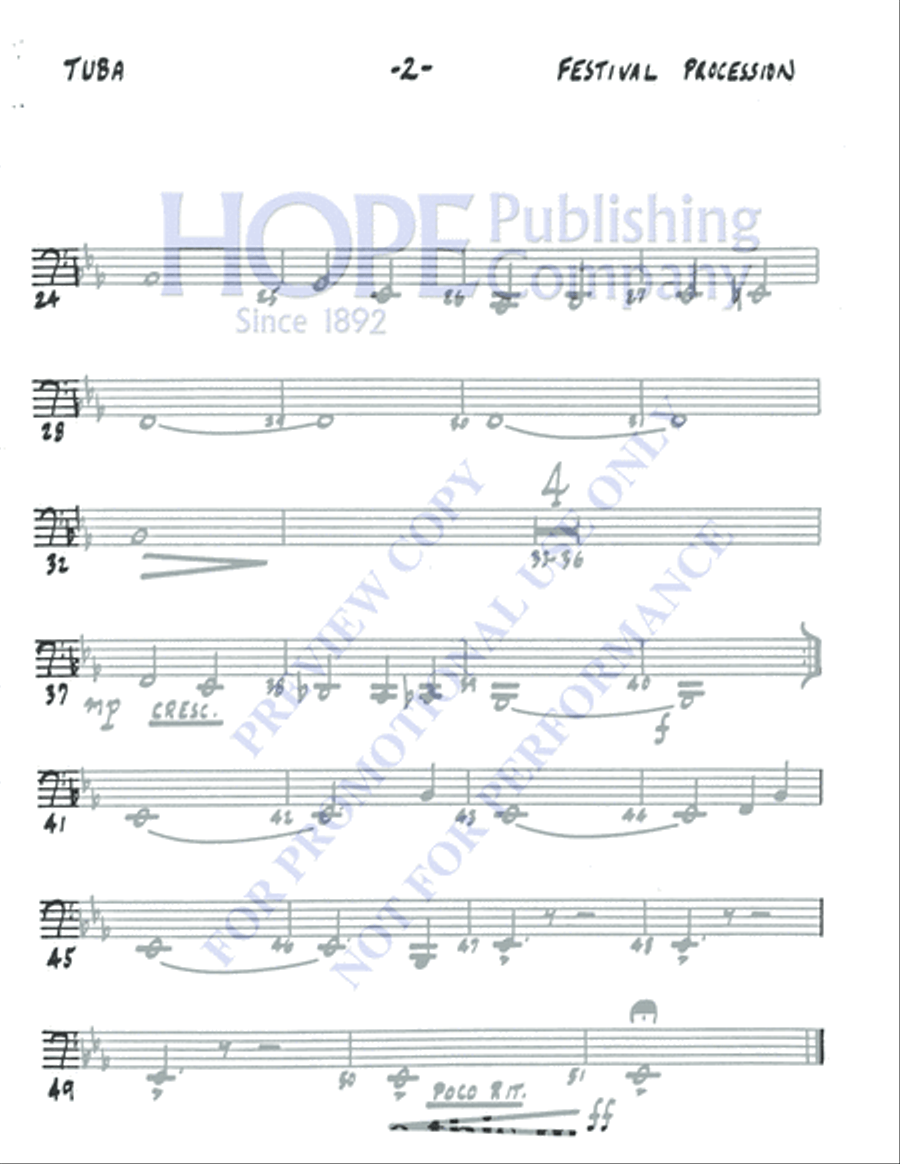 Festival Procession 5-Octaves scores gallery preview page 12