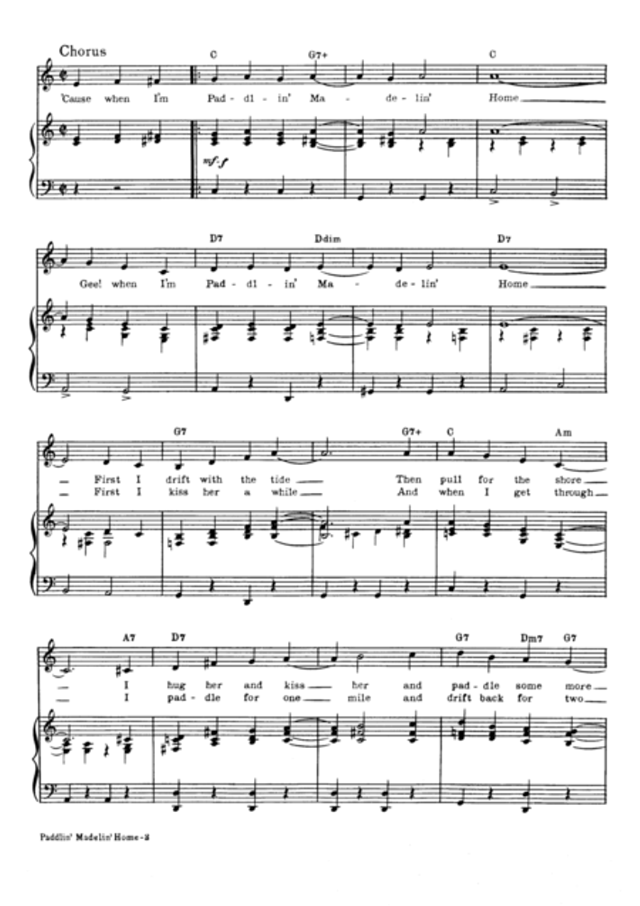 Paddlin' Madelin' Home Voice scores gallery preview page 3
