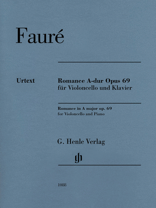 Book cover for Romance in A Major, Op. 69