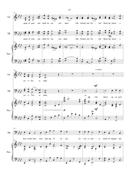 Behold the Lamb of God, SATB choir (Easter) image number null