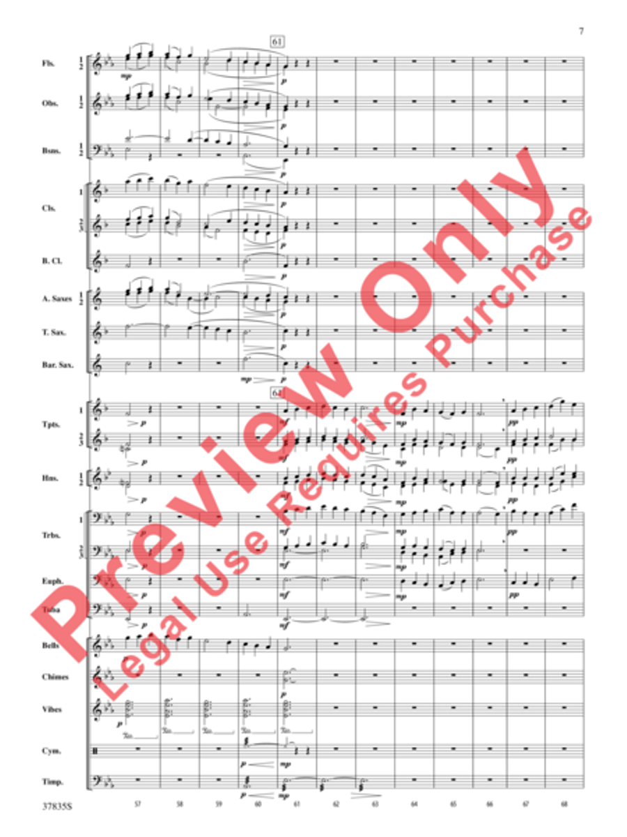Nativity Carol Nativity Carol Concert Band scores gallery preview page 10