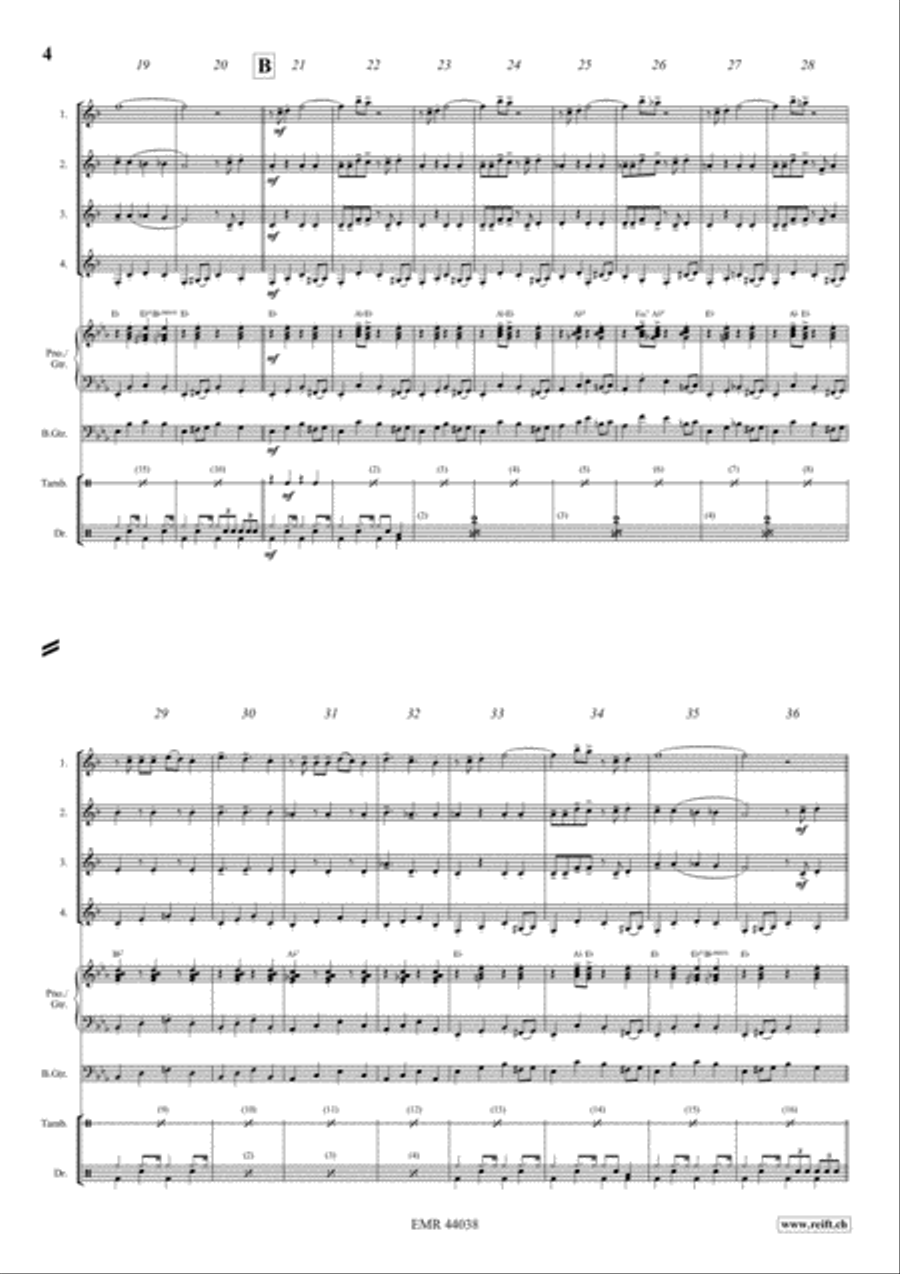 Rockin' All Night Clarinet scores gallery preview page 4