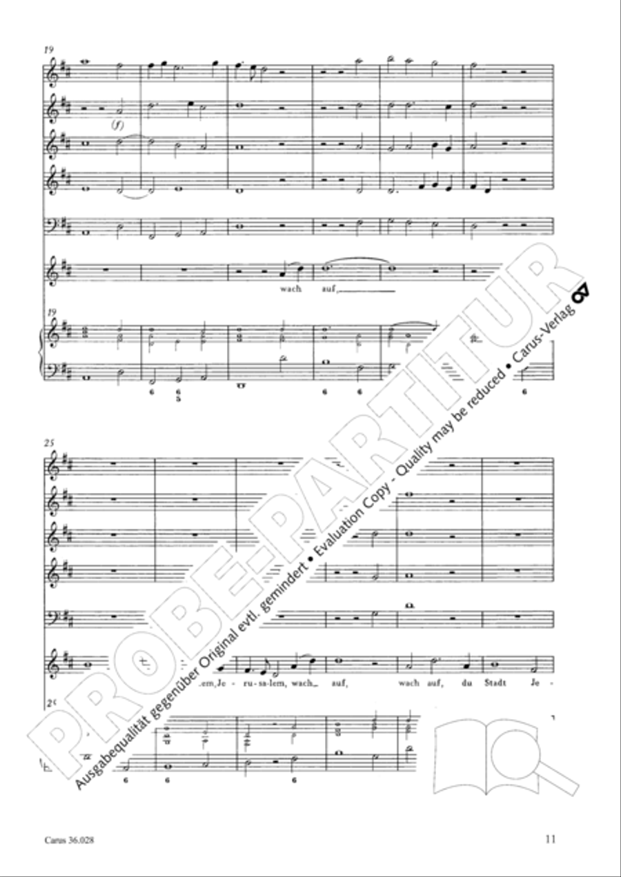 Wake, o wake and hear the voices 3-Part scores gallery preview page 11