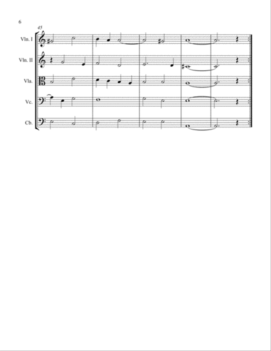 Pavane String Orchestra scores gallery preview page 6