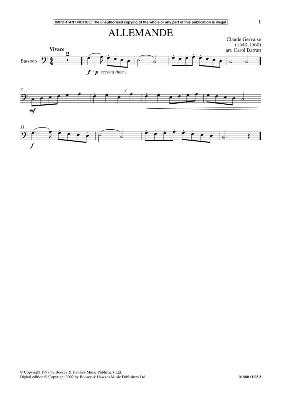 Allemande Allemande School and Community scores gallery preview page 1