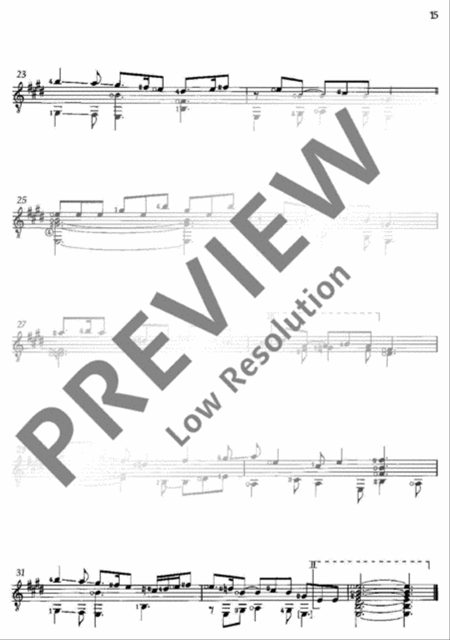 Anthology of Selected Pieces Classical Guitar scores gallery preview page 20