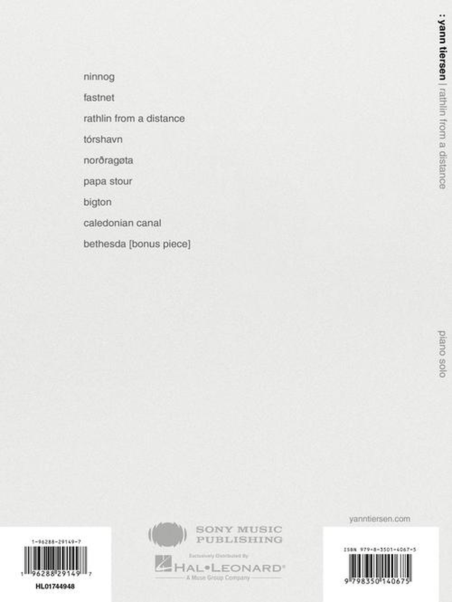 Yann Tiersen - Rathlin from a Distance Piano Solo scores gallery preview page 6
