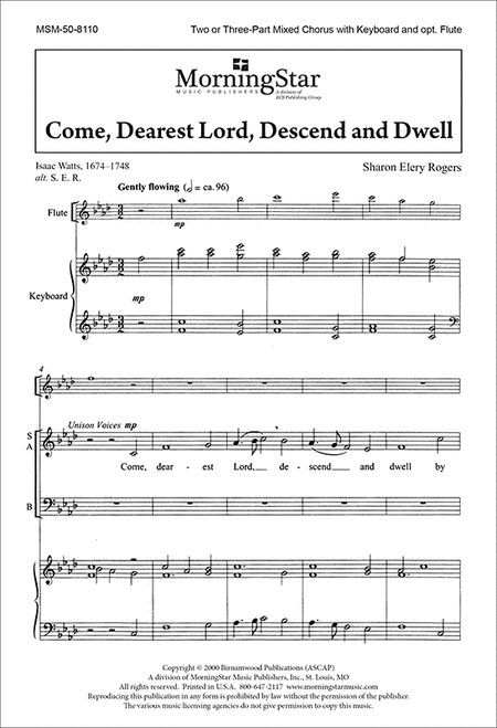Come, Dearest Lord, Descend and Dwell