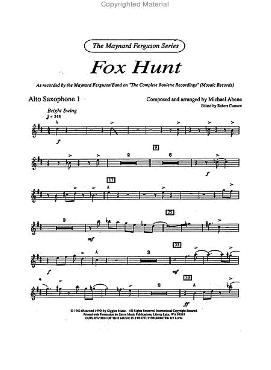 Fox Hunt Fox Hunt Big Band scores gallery preview page 4