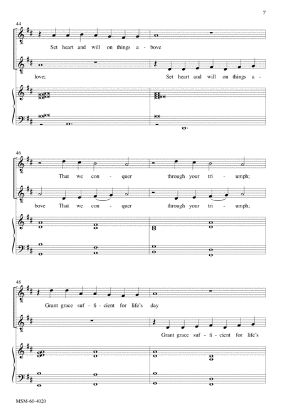 Now All the Vault of Heaven Resounds 4-Part scores gallery preview page 6