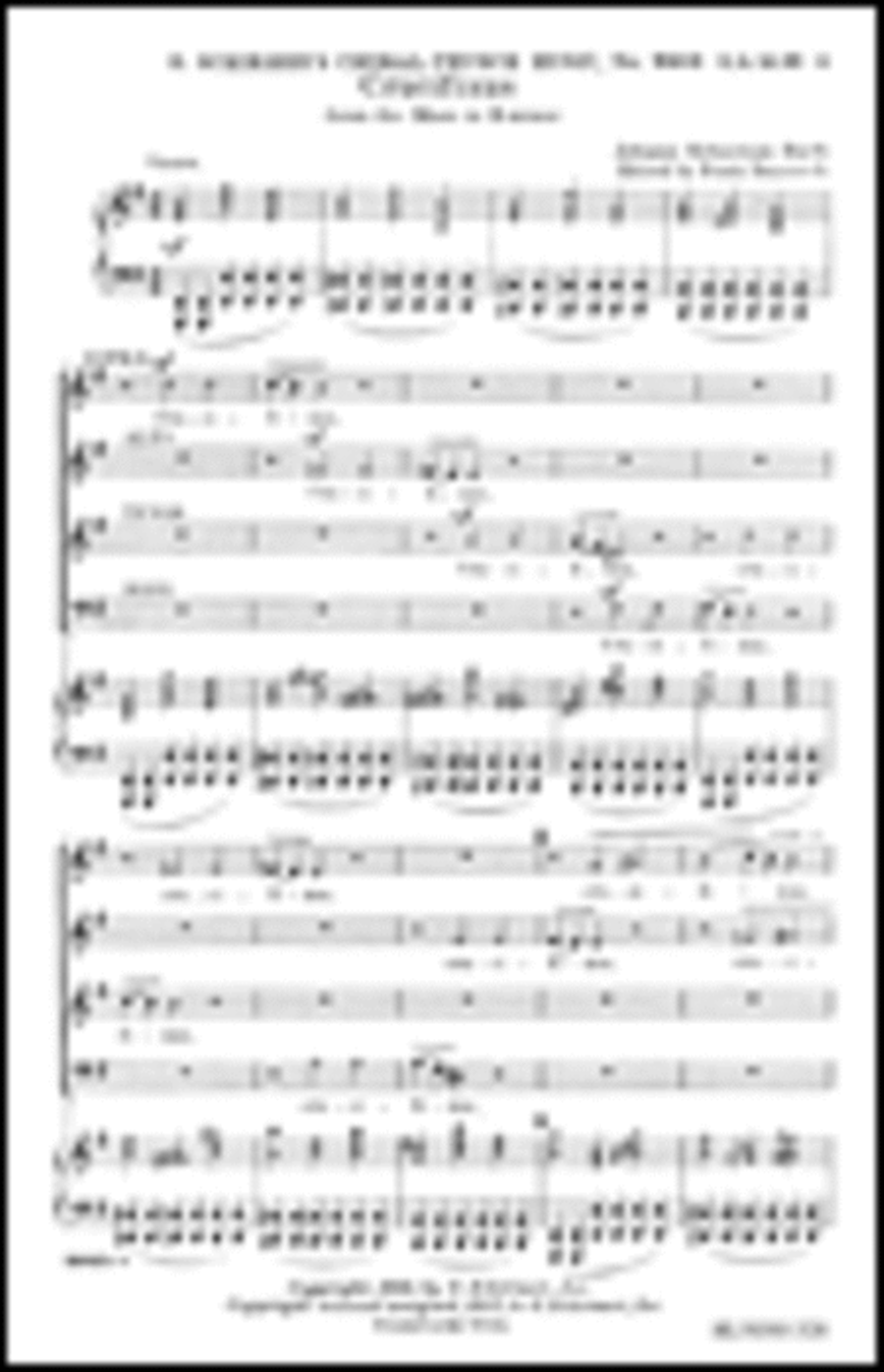 Crucifixus (from Mass in B Minor) 4-Part scores gallery preview page 1