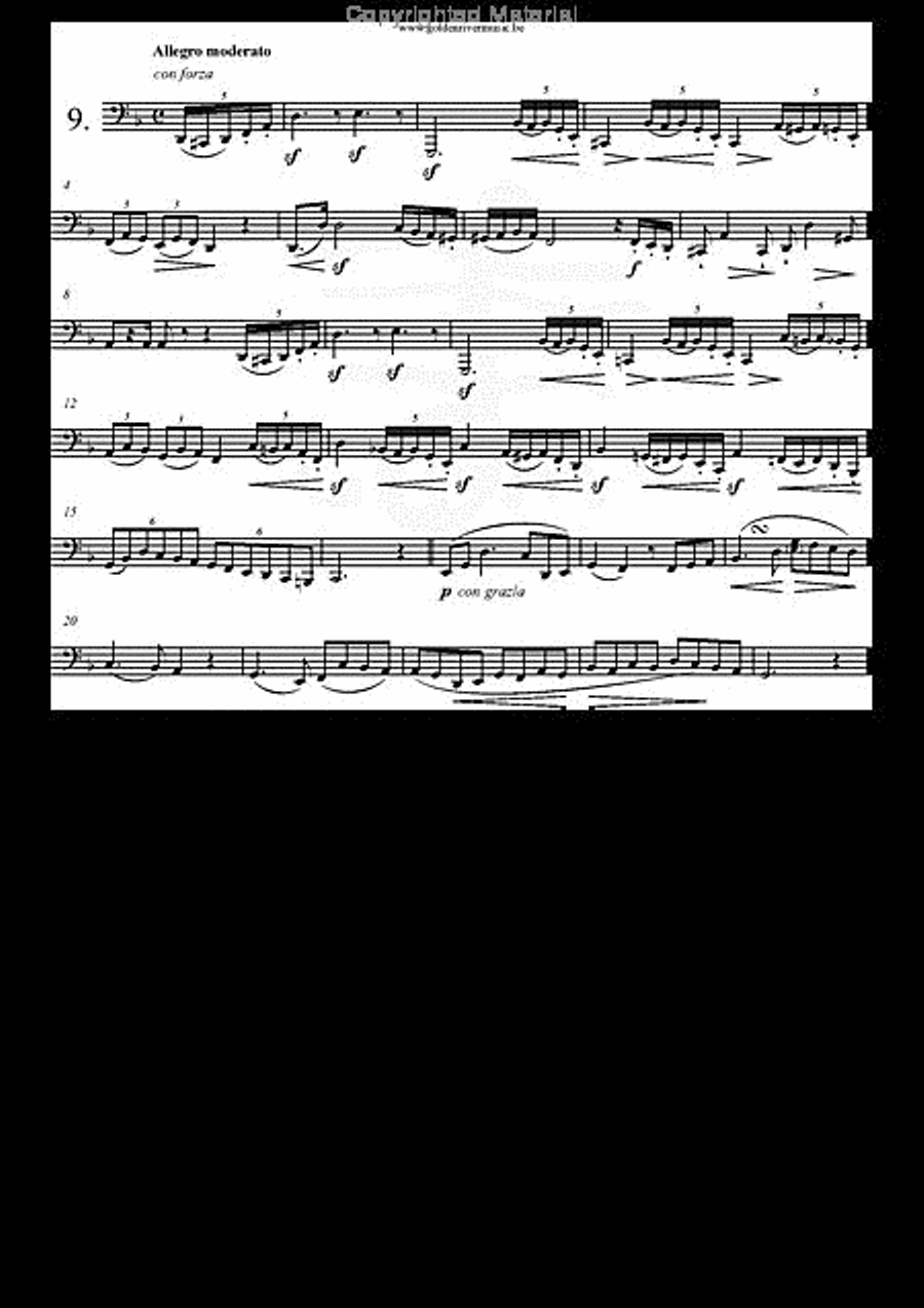 12 Etudes Brillantes Tuba scores gallery preview page 10