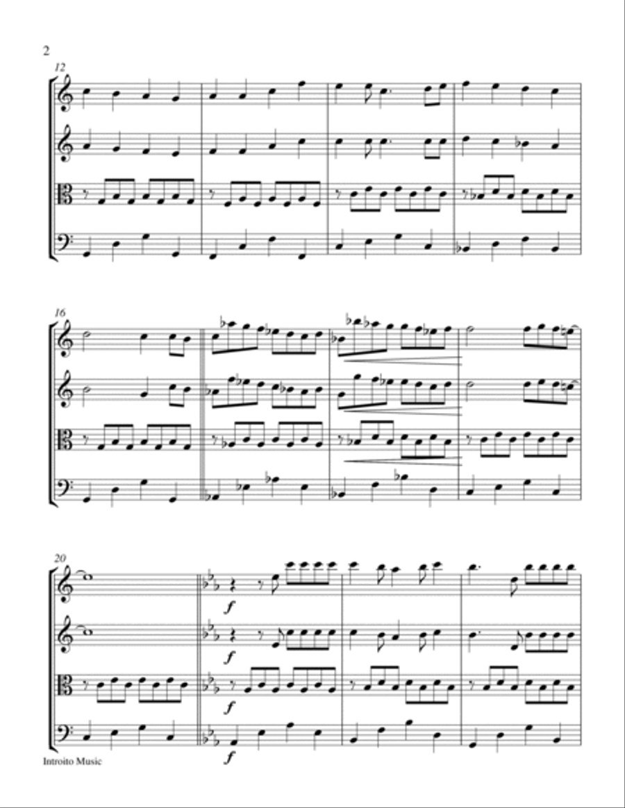 Dragon Ball Gt String Quartet scores gallery preview page 2
