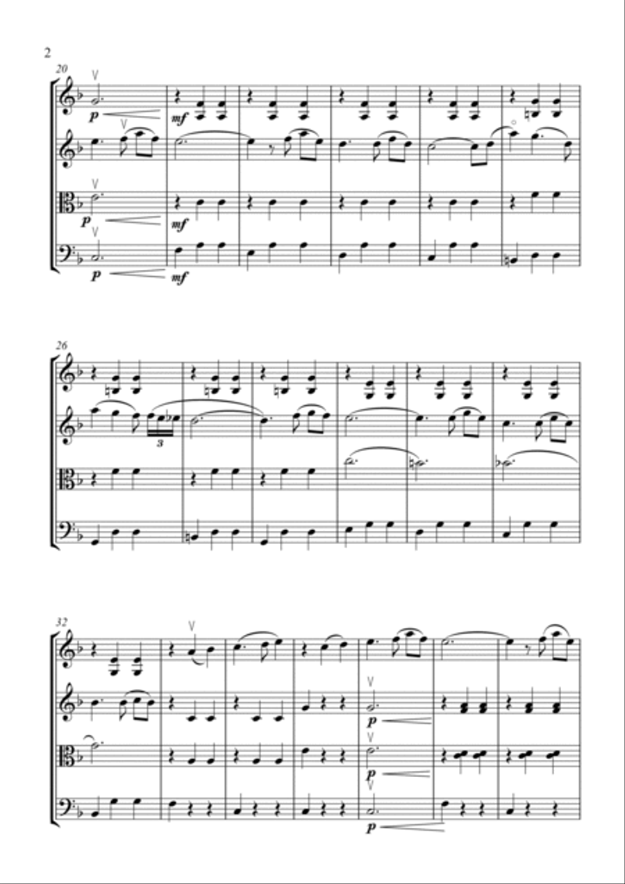 Married Life String Quartet scores gallery preview page 2