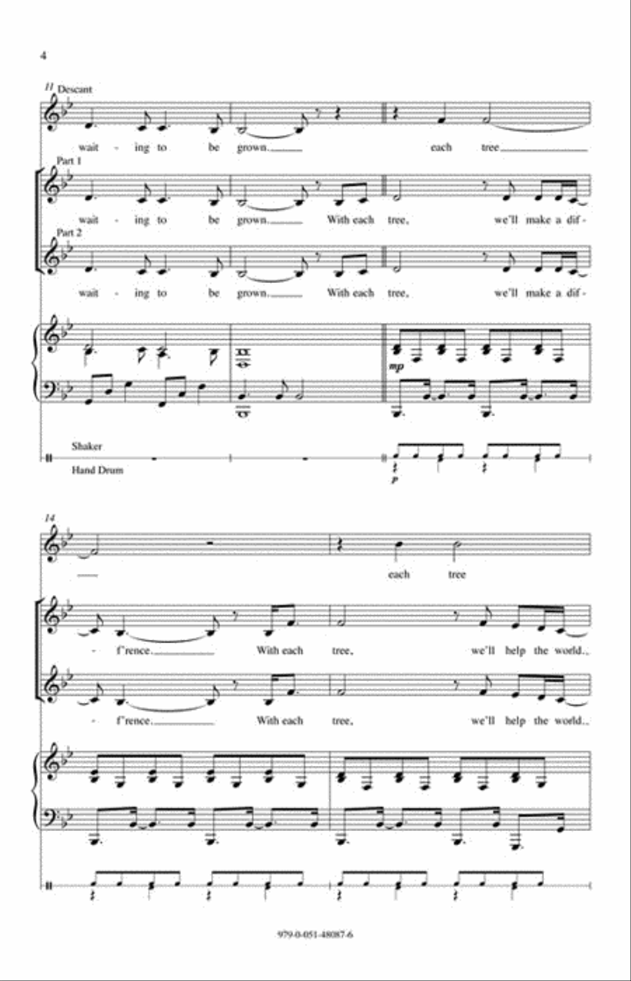 We Can Plant a Forest 2-Part scores gallery preview page 3