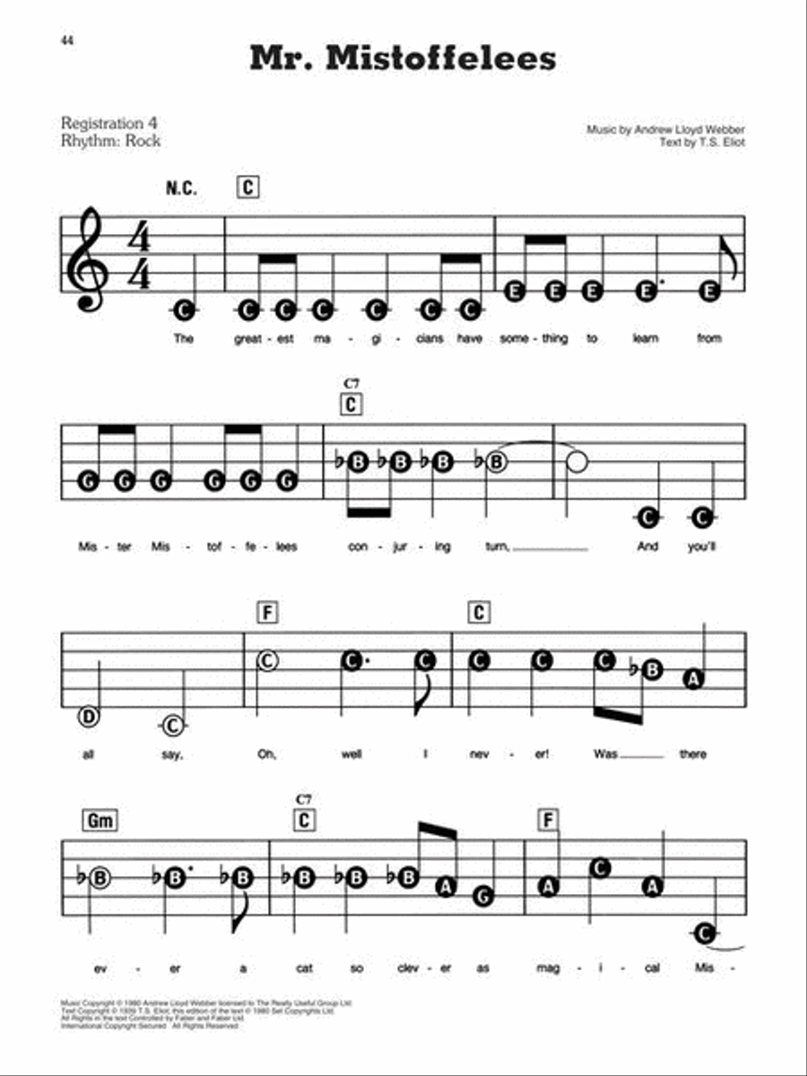 Cats Cats Electronic Keyboard scores gallery preview page 6