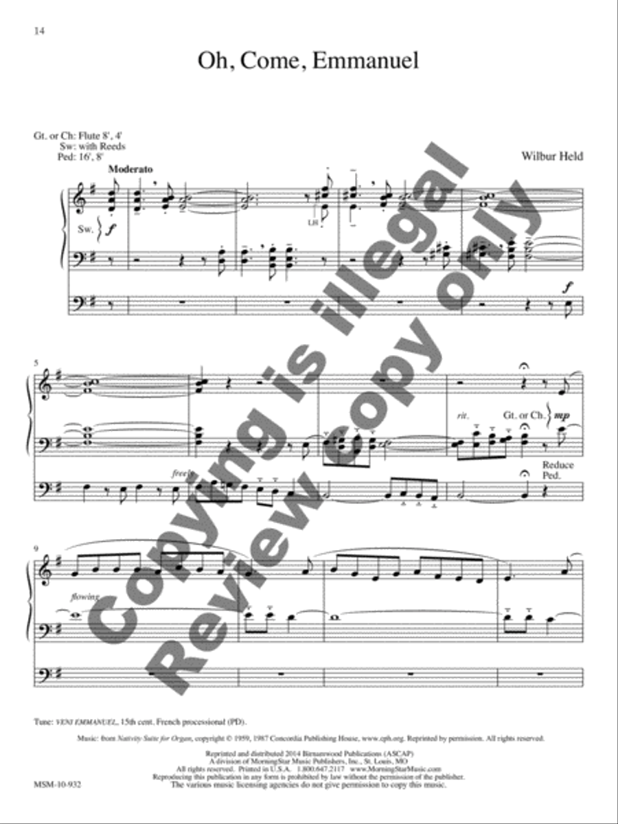 The Wilbur Held Organ Collection: A Centenary Edition Organ scores gallery preview page 6