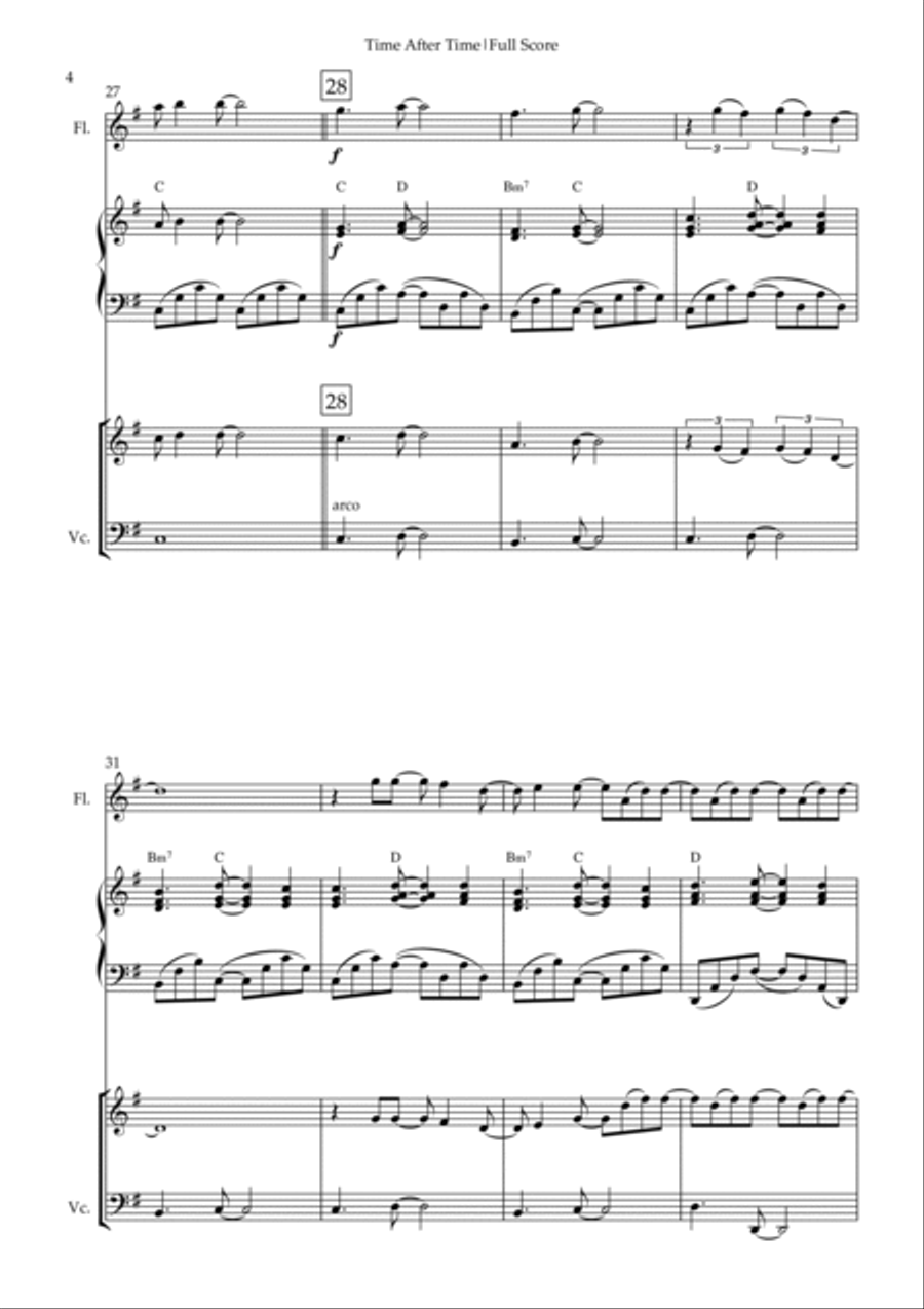 Time After Time Small Ensemble scores gallery preview page 4