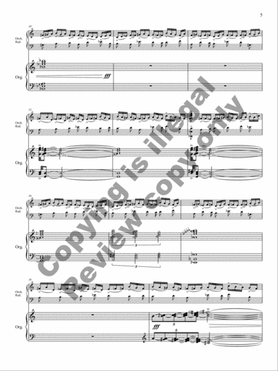 Triptych for Organ and Large Orchestra Orchestra scores gallery preview page 5