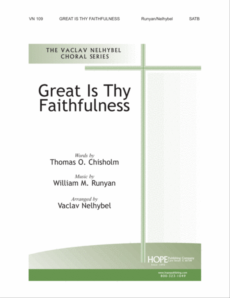 Great Is Thy Faithfulness 4-Part scores gallery preview page 1