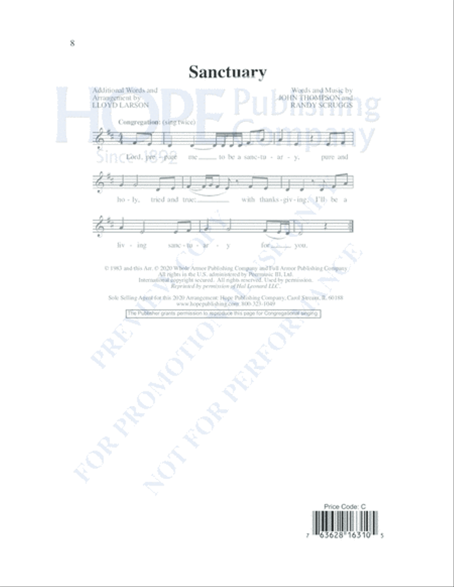 Sanctuary 2-Part scores gallery preview page 9