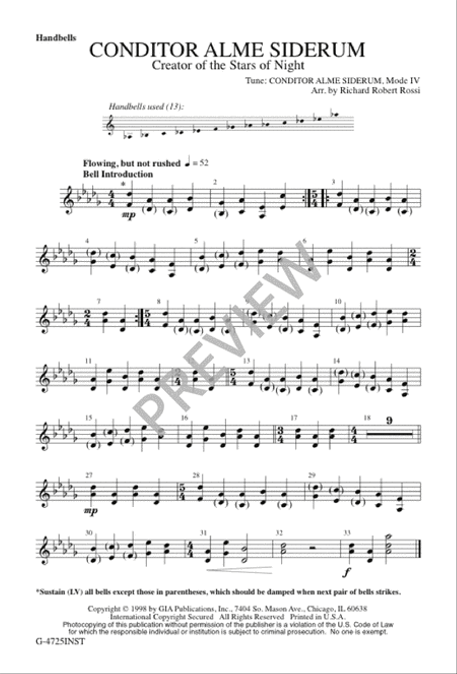 Conditor Alme Siderum 4-Part scores gallery preview page 8