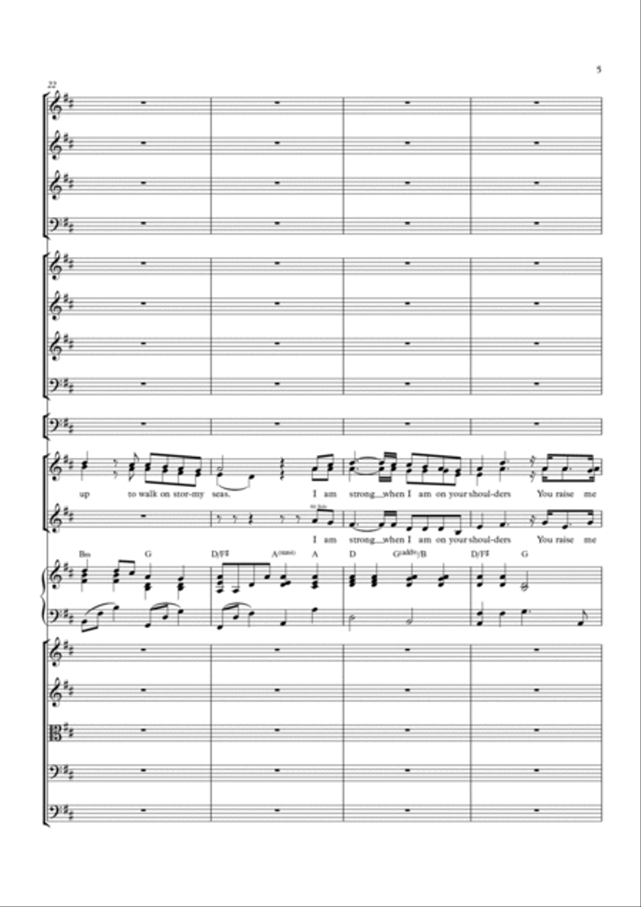 You Raise Me Up Full Orchestra scores gallery preview page 5