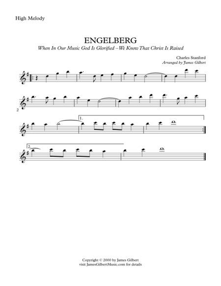 ENGELBERG (When In Our Music God Is Glorified)