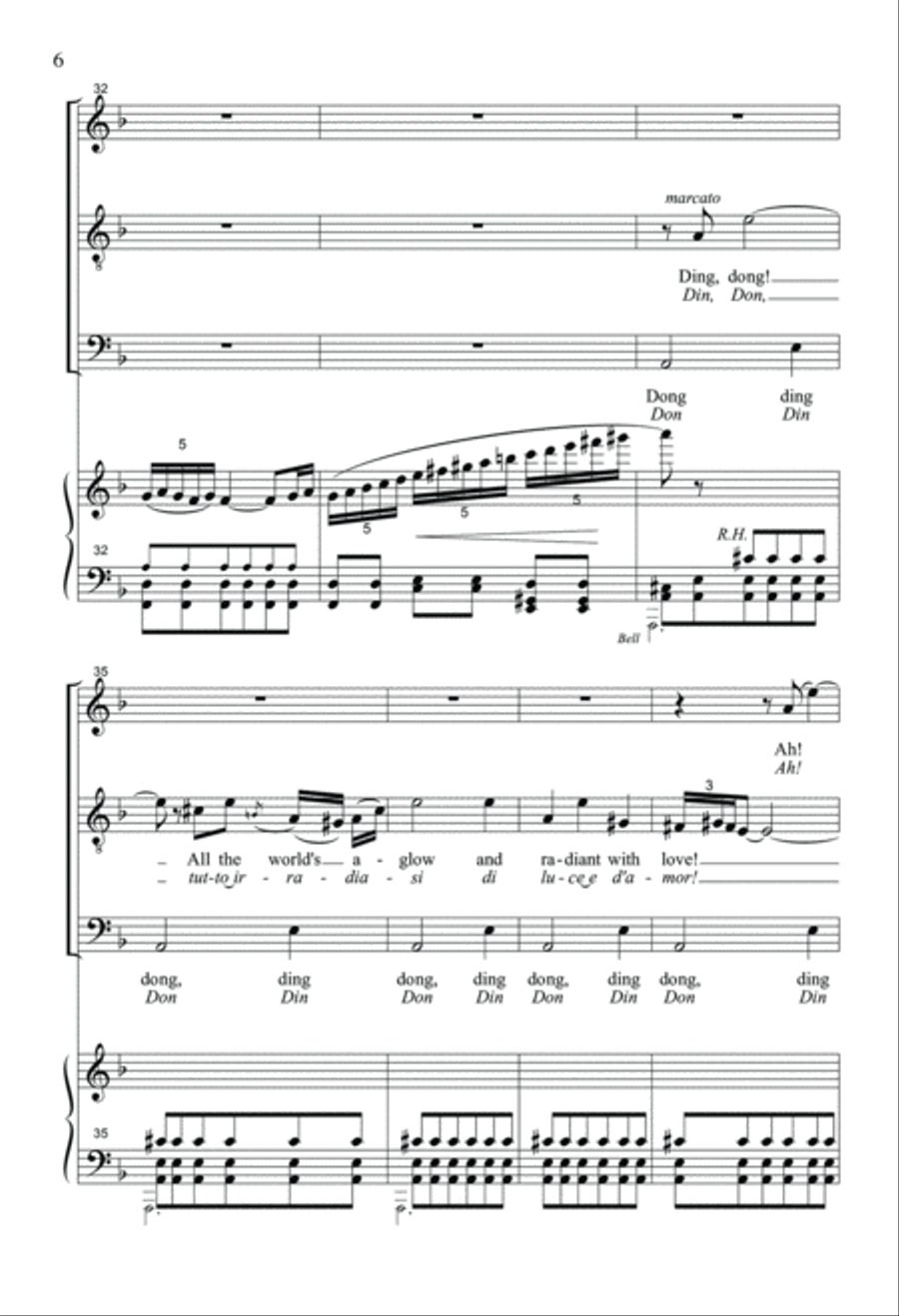 The Bell Chorus The Bell Chorus 4-Part scores gallery preview page 6