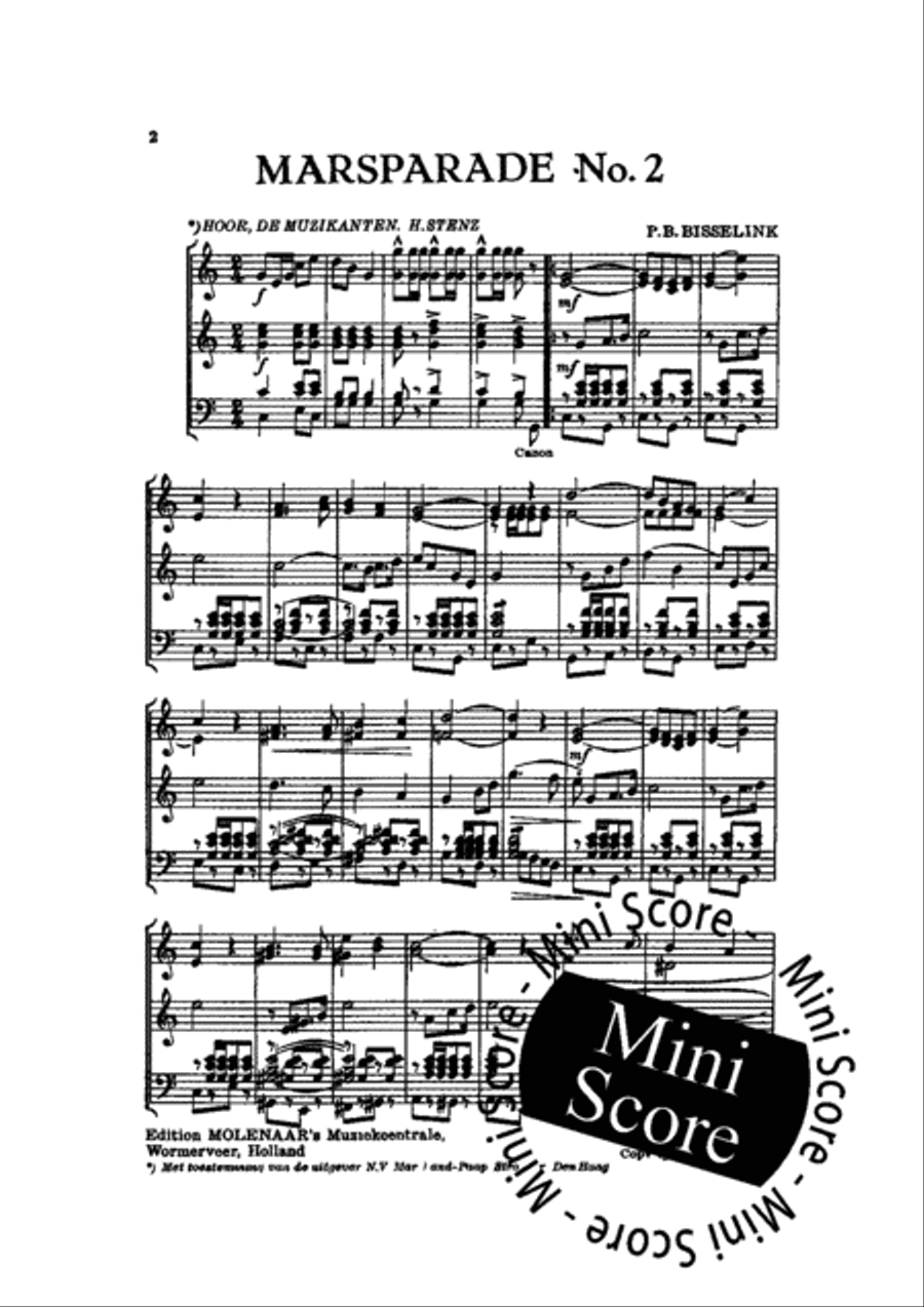 Mars Parade No. 2 Concert Band scores gallery preview page 4