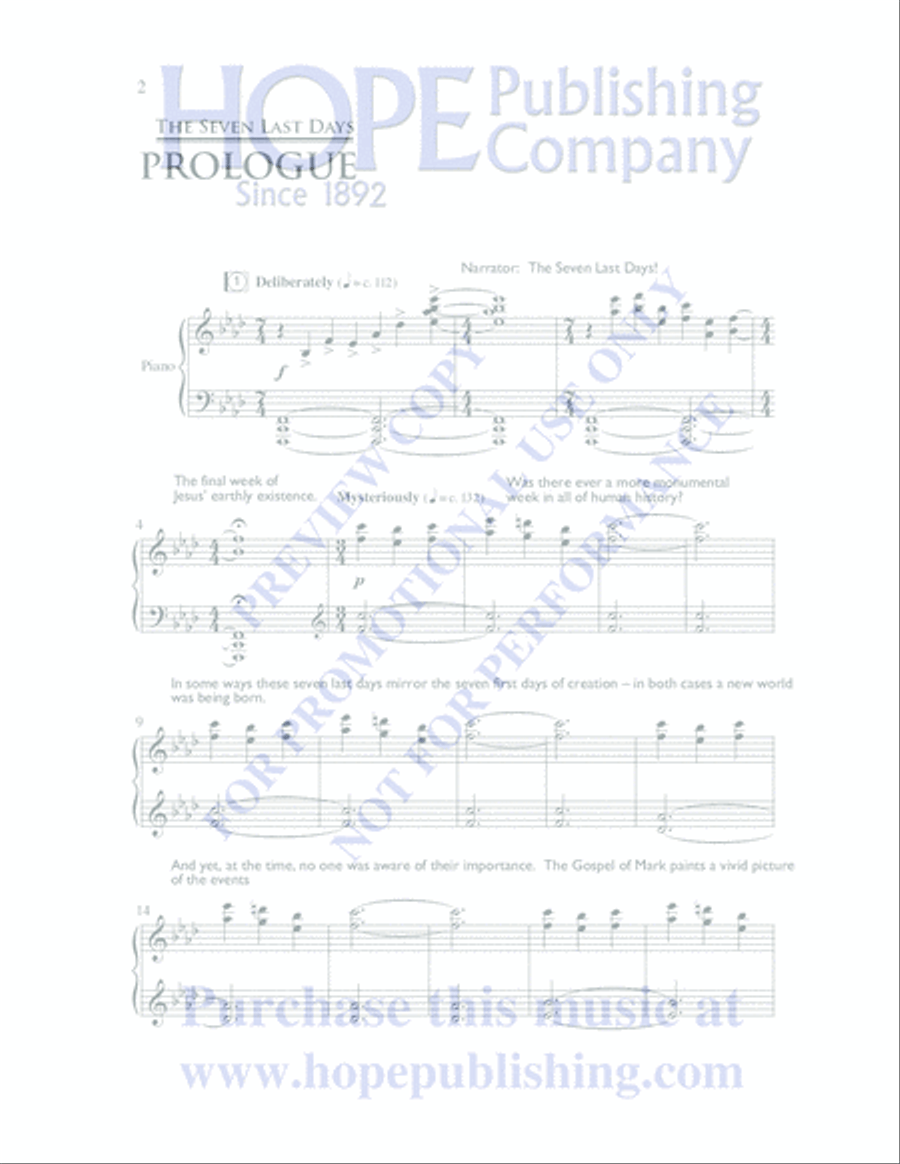 The Seven Last Days 4-Part scores gallery preview page 5