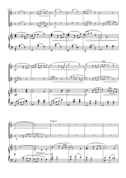 "Valse Sentimentale" Original for Flute Duet and Piano image number null