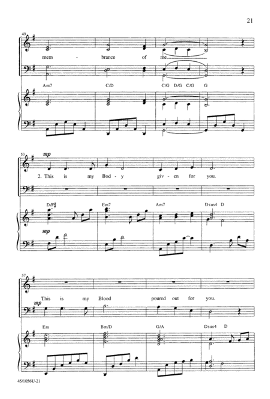 At the Lord's Table 4-Part scores gallery preview page 23