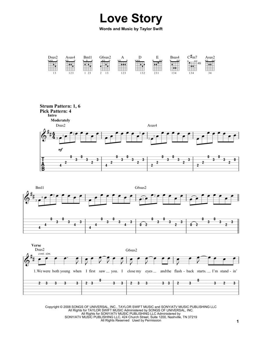 Love Story Love Story Acoustic Guitar scores gallery preview page 1