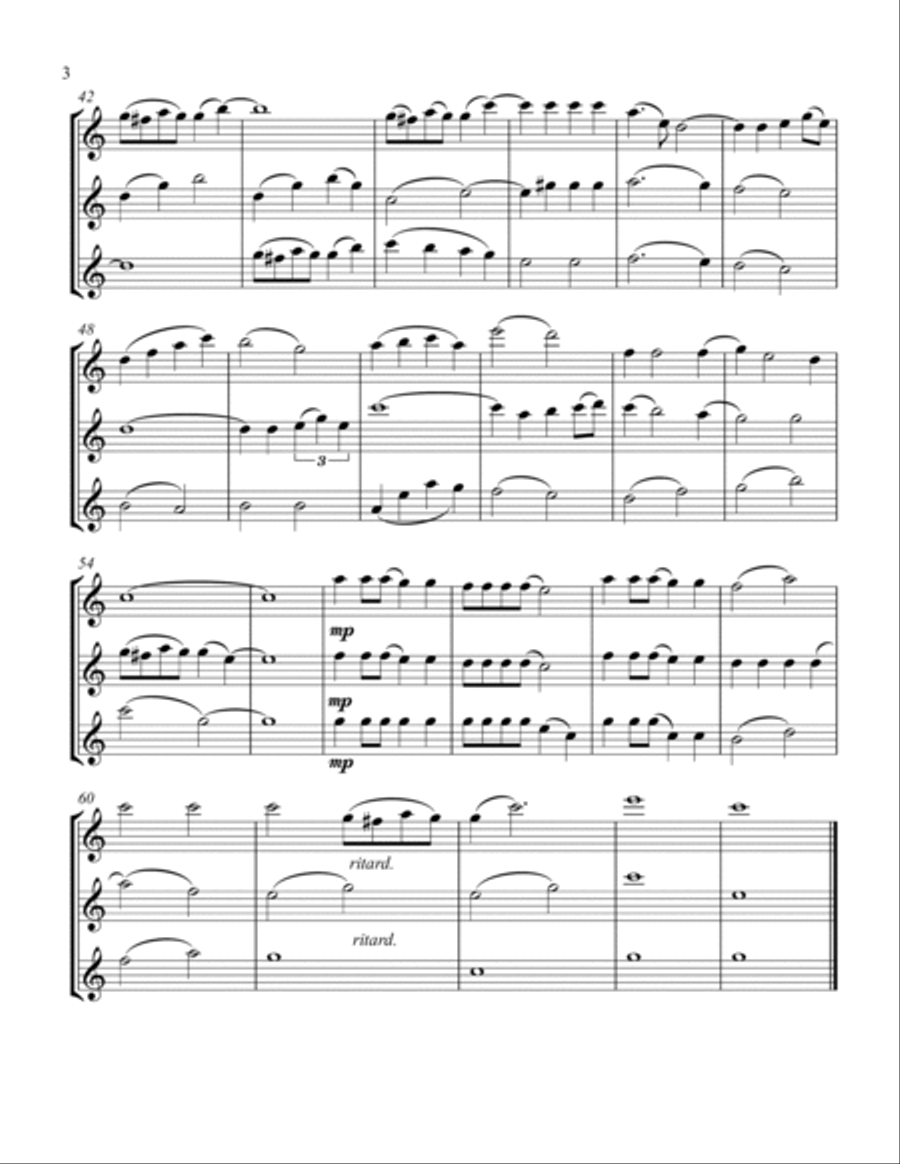 Some Enchanted Evening Flute Trio scores gallery preview page 4