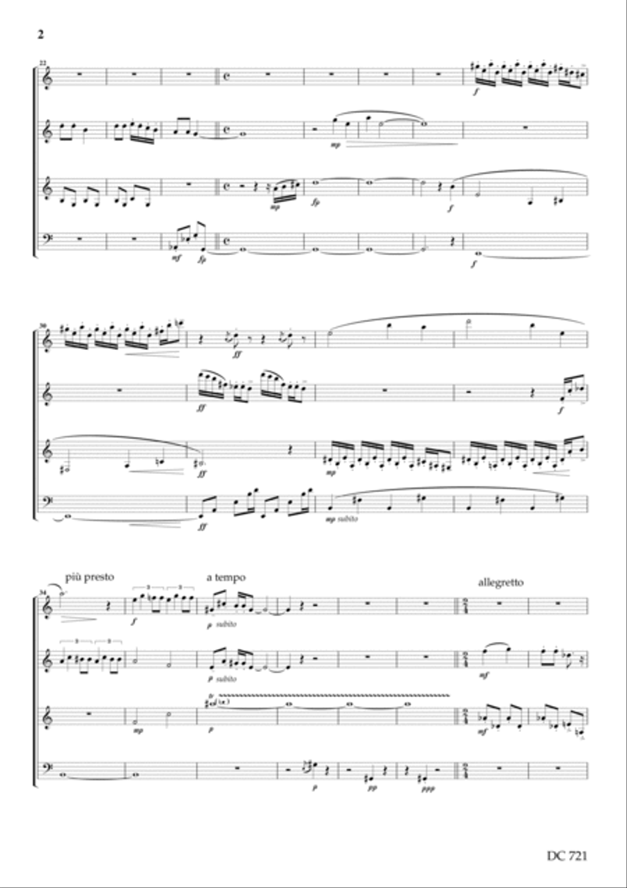 Playtime - for clarinet quartet Clarinet Quartet scores gallery preview page 2