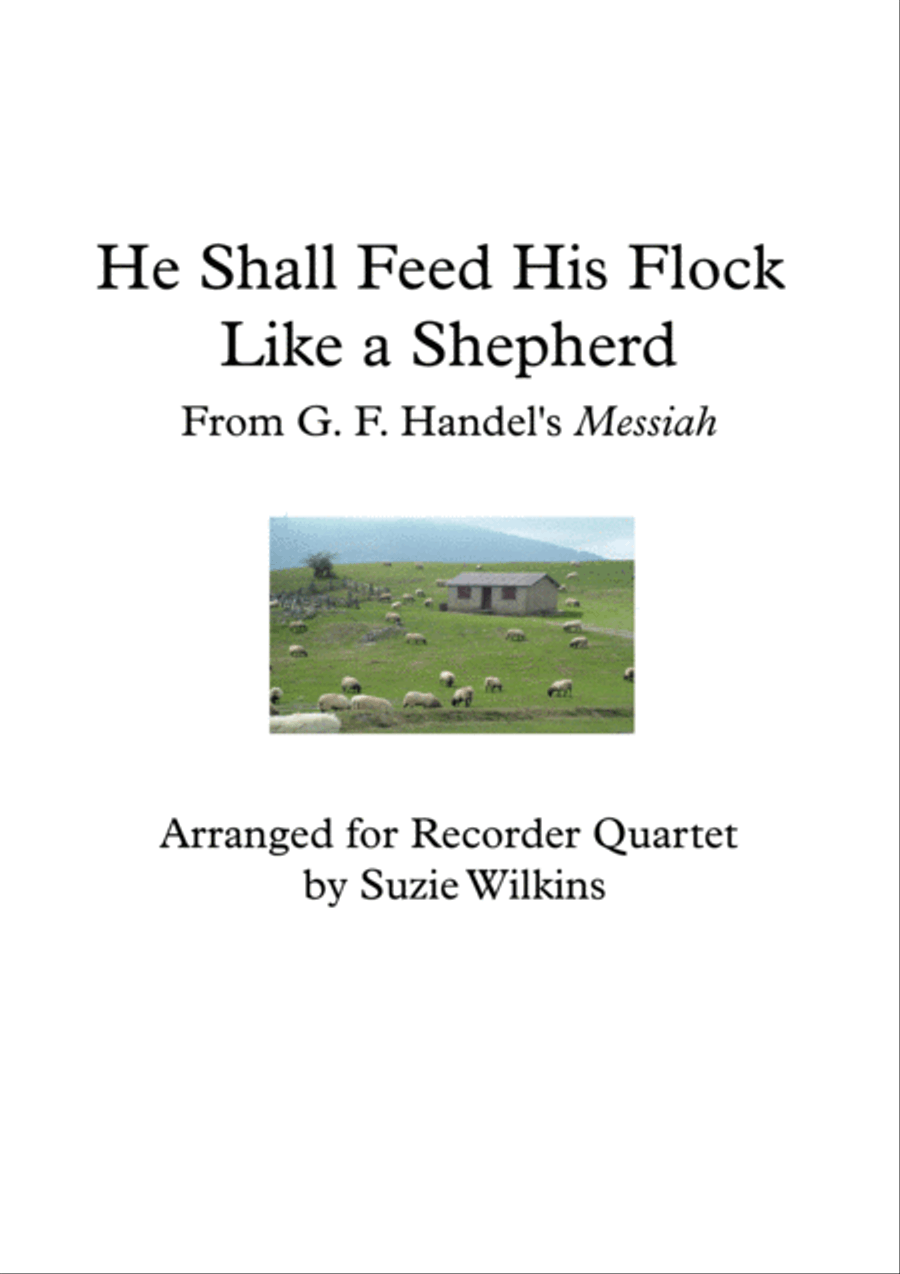 He Shall Feed his Flock from Handel's Messiah Woodwind Quartet scores gallery preview page 1