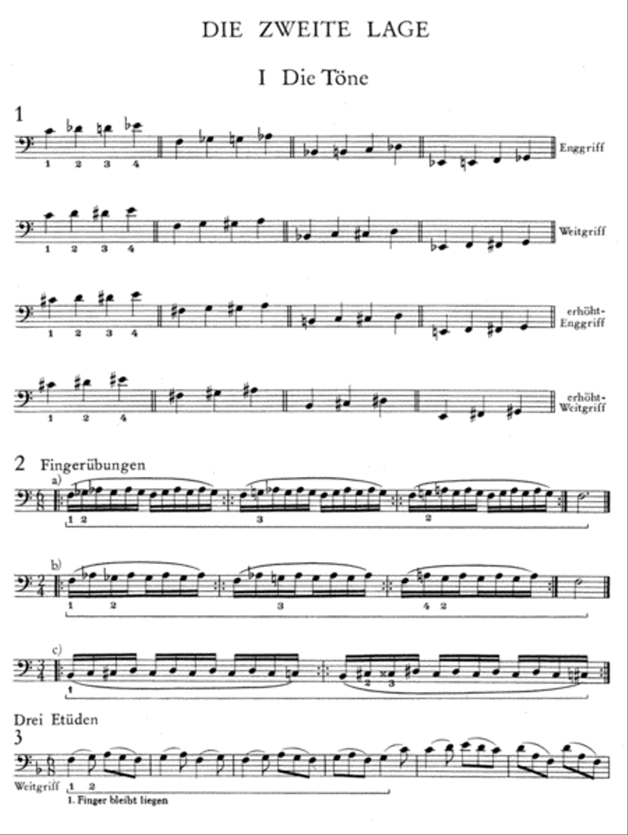 Violoncello-Schule. Lehrgang fur Anfanger und Fortgeschrittene bis zur 7. Lage, Heft 2 Cello scores gallery preview page 2