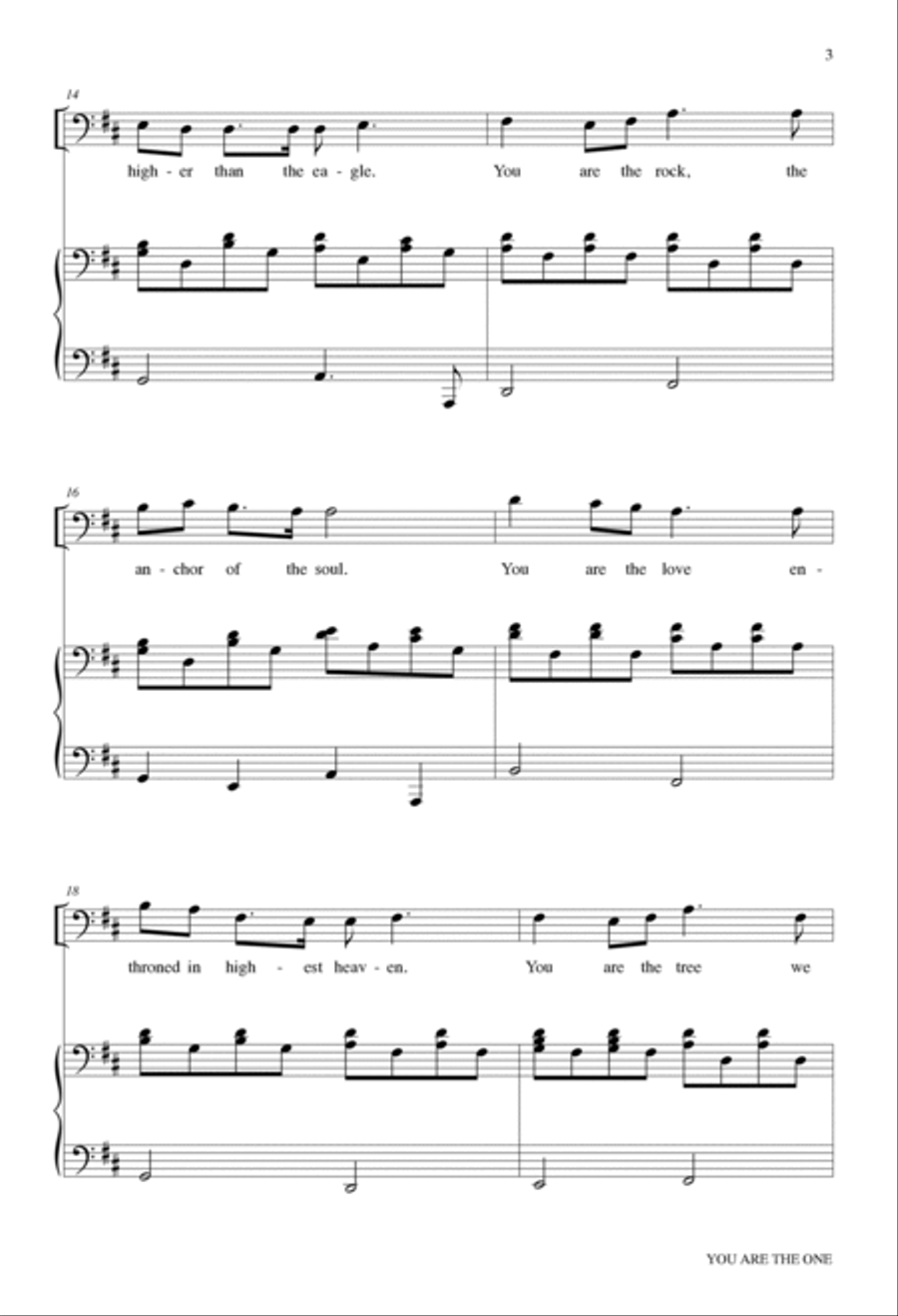 You Are the One 3-Part scores gallery preview page 3