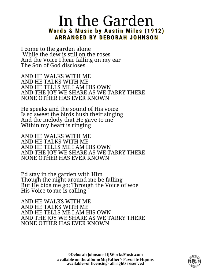 In the Garden 3-Part scores gallery preview page 2
