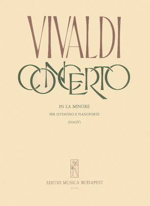 Book cover for Concerto in A Minor for Piccolo, Strings, and Continuo, RV455