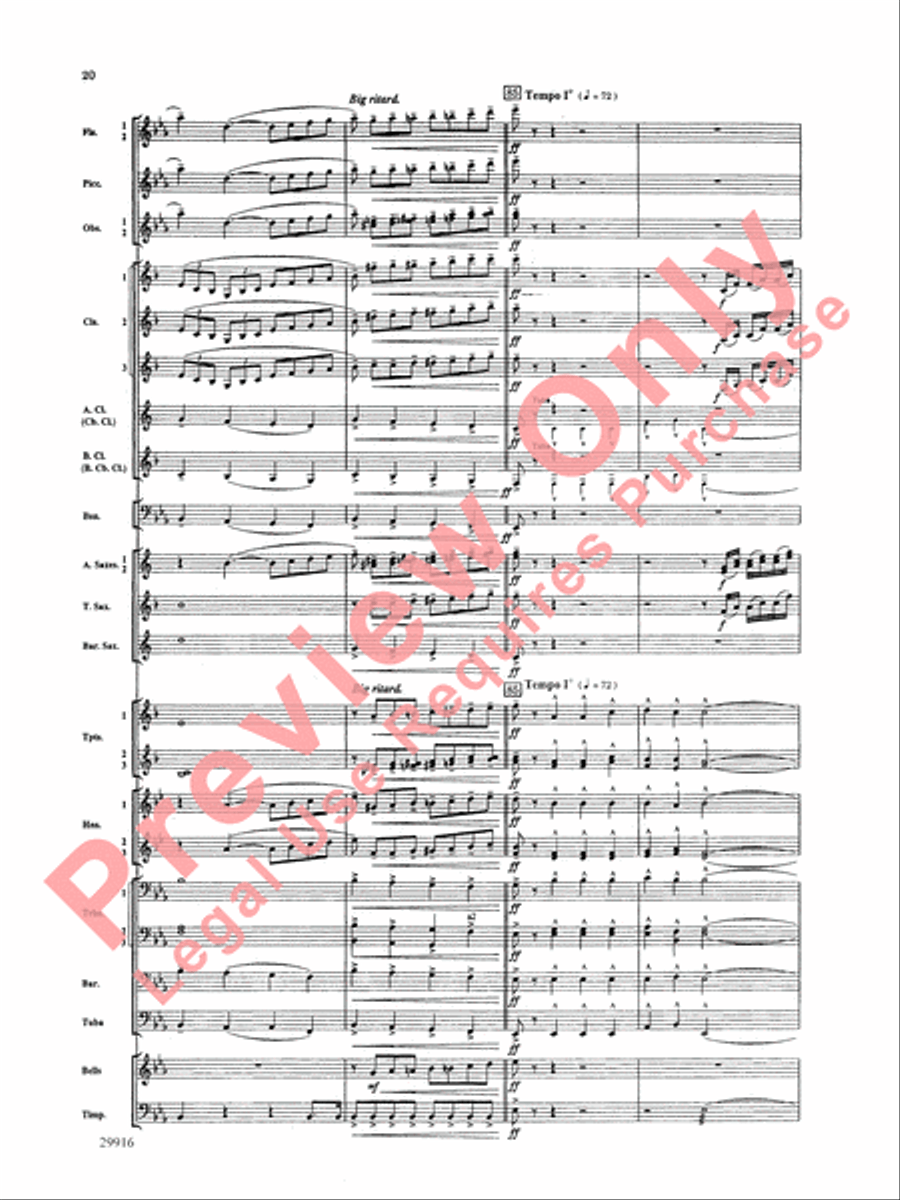 Prologue Prayer and Dream Pantomime (from the opera Hansel and Gretel) Concert Band scores gallery preview page 21