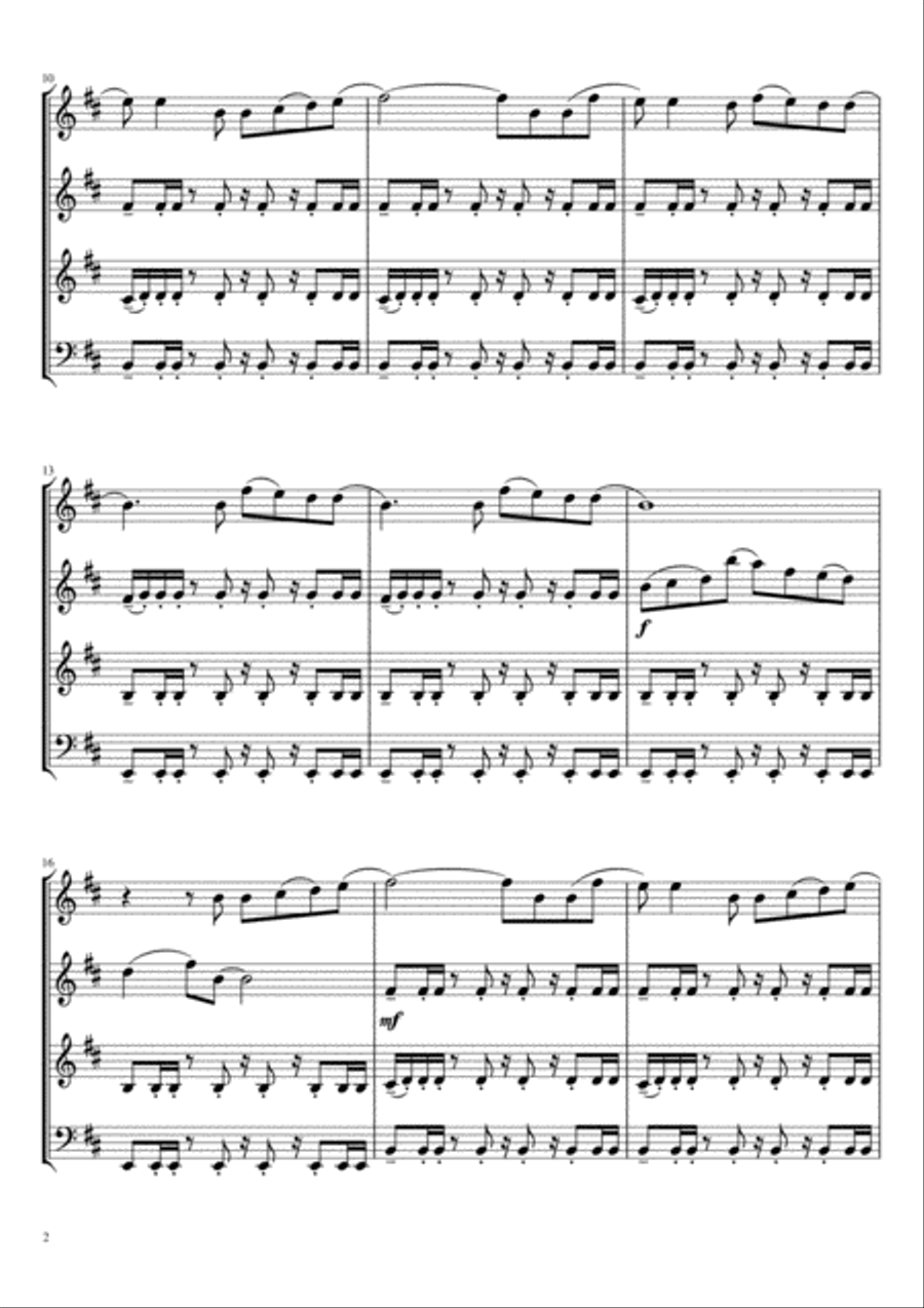 Moves Like Jagger Moves Like Jagger Small Ensemble scores gallery preview page 2