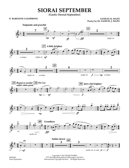 Siorai September - Eb Baritone Saxophone