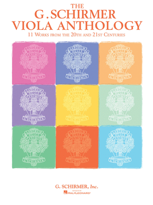 Book cover for The G. Schirmer Viola Anthology - Viola And Piano