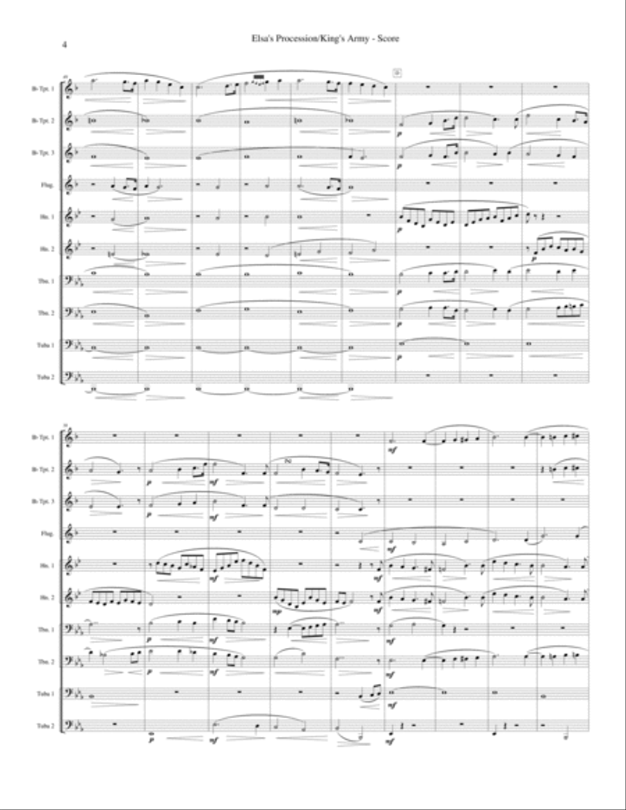 Scenes from Lohengrin: Elsa's Procession to the Cathedral and King's Army Assembles Brass Ensemble scores gallery preview page 5
