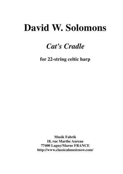 David Warin Solomons: Cat's Cradle for 22-string celtic harp