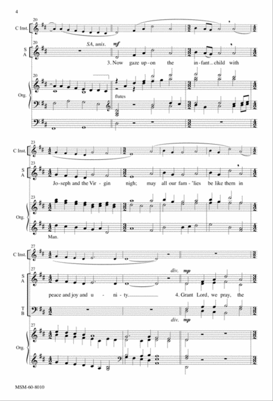 Look Up and Count the Stars 4-Part scores gallery preview page 4