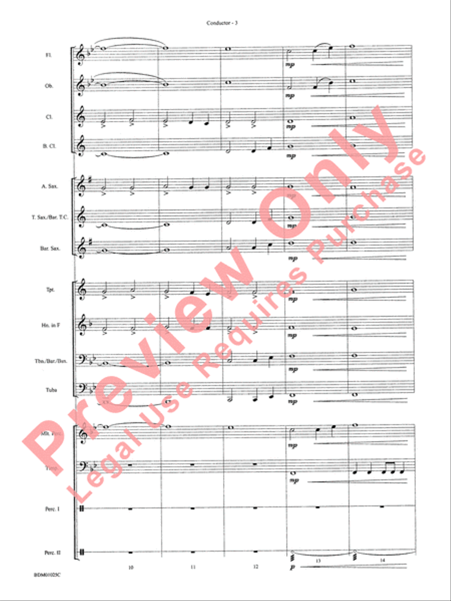 Vandivere Fanfare Vandivere Fanfare Concert Band scores gallery preview page 5