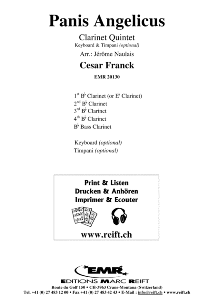 Panis Angelicus Panis Angelicus Clarinet Quintet scores gallery preview page 2